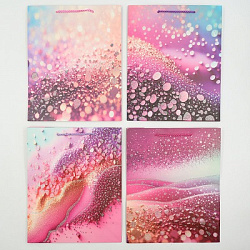 Пакет МИКРО 26*32*10см глиттер арт.1958M (1/12/480шт)