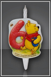 свеча тортовая 6 "Винни Пух"