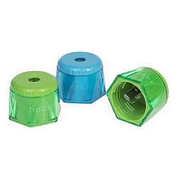 Точилка " Hatber " Rotocar 1 отверстие, пластиковая, ассорти 2 цвета, в картонном дисплее