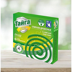 Спирали от комаров "Тайга", древесные, 10 шт  2227233