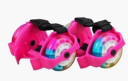 Пяточные  раздвижные ролики на обувь "Флэш-роллеры". Светящиеся колеса из полиуретана(PU). ABEC -7