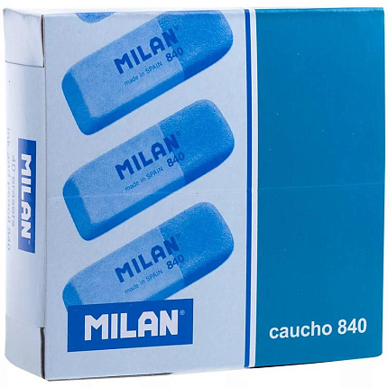 Ластик Milan "840", скошенный, комбинированный, натуральный каучук, 52*19*8мм