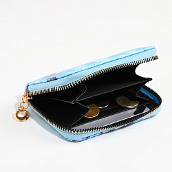 Кошелёк на молнии «Выбражулька», цвет голубой