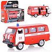 6402A                PLAY SMART Машинка "УАЗ" пожарный, металл. Размер: 12х7см