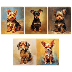 Тетрадь 96л клетка ДЕКОРАТИВНЫЕ СОБАЧКИ ГРИН уф-лак арт.15197/5 (1/10/30шт)