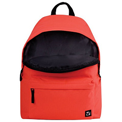 Рюкзак BRAUBERG, универсальный, сити-формат, один тон, коралловый, 20 литров, 41х32х14 см, 228844