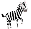 Шар (34''/86 см) Фигура, Зебра, 1 шт.