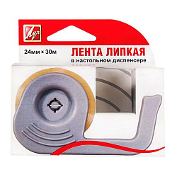 Скотч " Луч " 24мм*30м прозрачный, в диспенсере