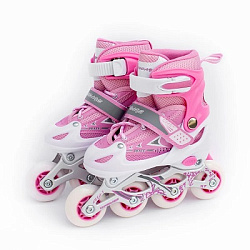 Ролики раздвижные: 106 S(30-33),пласт.ботинок, передн.св-ся колесо,сумка-чехол