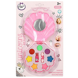 Косметика ДЛЯ ДЕВОЧЕК набор косметики: тени д/век, помада д/губ, аппликатор МИЛАЯ ЛЕДИ в кор.2*120шт