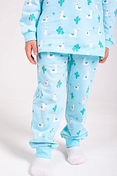 TAKRO, ПИЖАМА для девочки M1167KR-2/5 (бирюзовый, /98/56, лама)
