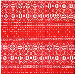 Бумага упаковочная тишью, новогодняя упаковка "Узоры", 50 х 66 см.