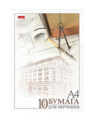 Папка для черчения " Hatber " А4 10л Архитектура, без рамки, плотность бумаги 190г/м2