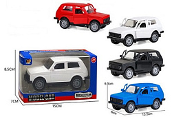 машина инерция нива модель 1:32 4 цвета