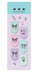 Закладки магнитные 6шт в блистере, KUROMI голография , ассорти