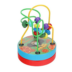 Игрушка деревянная Чебурашка лабиринт, коробка Буратино в кор.125шт