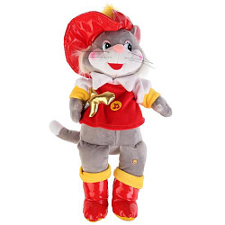 114113   МЯГКАЯ ИГРУШКА "МУЛЬТИ-ПУЛЬТИ" КОТ В САПОГАХ, ОЗВУЧ. РУСС.ЧИП, ЦВЕТ В АССОРТ. В ПАК. 28СМ в