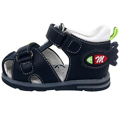 9855-B Сандалии 18-22 р.р Т.Синий разм.18