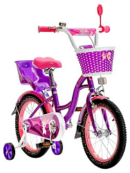 Велосипед двухколёсный ФАНТАЗИЯ. Фиолетовый. Колёса 16 дюймов (арт. ВЛ-2827)