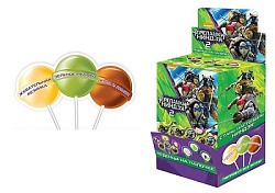 ЧЕРЕПАШКА НИНДЗЯ леденцы на палочке  10 гр. (KB-7-3) 1*160 шт.