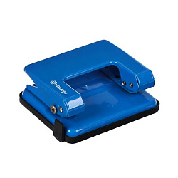 Дырокол на 20л " Attomex " металлический, противоскользящая резиновая вставка, встроенная линейка, с