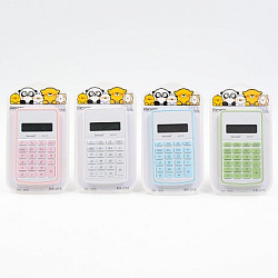 Калькулятор 8 раз.цв.корпус.европод.арт.KC-218   (1/100/400шт.)