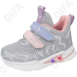 9770-B Полуботинки 21-26 р.р Серебрян.разм.22