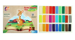 Пластилин " Луч " ZOO 30цв 450г картонная упаковка
