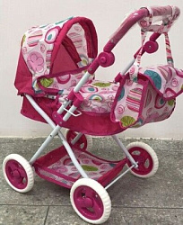 коляска люлька металлическая с сумкой