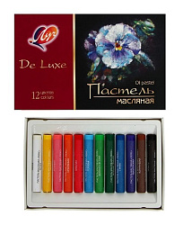 Пастель " Луч " Люкс 12цв масляная, круглой формы в пластиковой подложке