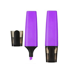 Текстовыделитель " РДК " фиолетовый 1-5мм, плоский корпус, скошенный наконечник