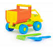 Набор №14: "Кузя", автомобиль-самосвал + лопатка, грабельки