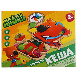 Игрушка деревянная Ми-ми-мишки бизиборд кеша Буратино в кор.24шт