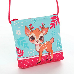 Сумка детская через плечо "Весёлый оленёнок", 13х13х2 см   10218062