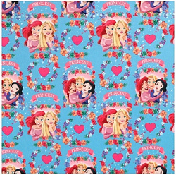 Упаковочная бумага, 70х100 см, Принцессы