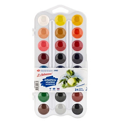 Акварель худож."Я-Художник" набор 24цв пластик белый арт.227422003 (1/28наб)