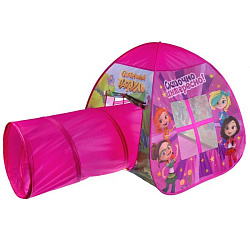 Палатка детская игровая Сказочный патруль с тоннелем, 81x95x95,46x100см, Играем вместе в кор.10шт