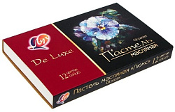 Пастель " Луч " Люкс 12цв масляная, круглой формы в пластиковой подложке