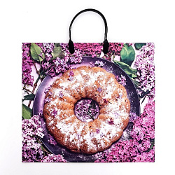 Пакет "Сладкий аромат", полиэтиленовый с пластиковой ручкой, 37 х 33,5 см, 90 мкм 10353269