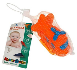 Игрушка для ванны ВЕРТОЛЕТ сетка, хенгтег КАПИТОШКА в кор.4*120шт