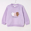 Свитшот с объемным декором (лиловый)