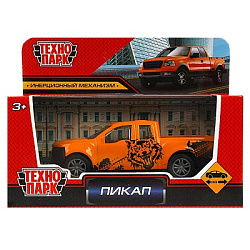 Машина металл ПИКАП, 10,5 см, инерция, кор Технопарк в кор.2*120шт