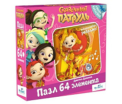 Сказочный патруль.Пазл.64Эл. +наклейки.Девочка-Динамит.03908
