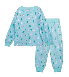 TAKRO, ПИЖАМА для девочки M1167KR-2/5 (бирюзовый, /98/56, лама)