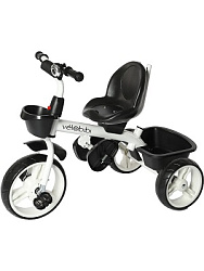 Велосипед трёхколесный с ручкой НЕПТУН (кол. пластик 10"/8" поворот.сиденье) бирюза (Арт.ВЛ-0617) ЧЗ