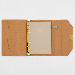 Ежедневник А6 иск.кожа100л NUANCE КАППУЧИНО клетка арт.26232 (1/60шт)