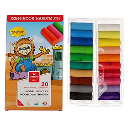 Пластилин " Koh-i-Noor " Cats 20цв ассорти, 400г без стека, 10013160/081123/3474769       
