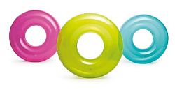 18626   Круг надув. Прозрачный, 76 см, в ассорт., от 8 лет в пак. (боится холода) в кор.24шт