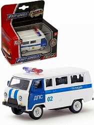 6402B               PLAY SMART Машинка "УАЗ" металл. Размер 12x7 см