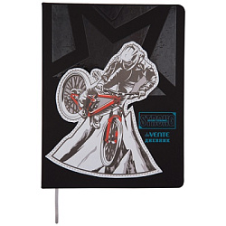 Дневник 1-11 класс искусственная кожа " deVente " Single Track, поролон, аппликация из искусственной